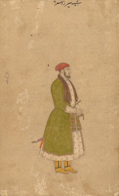 Mirza Muizz udvarnok portréja, c. 1680-1700. alkotó: Unbekannt