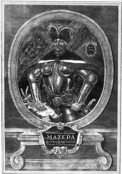 Ivan Mazepa hetman portréja 1639-1709, 1709 alkotó: Unbekannt