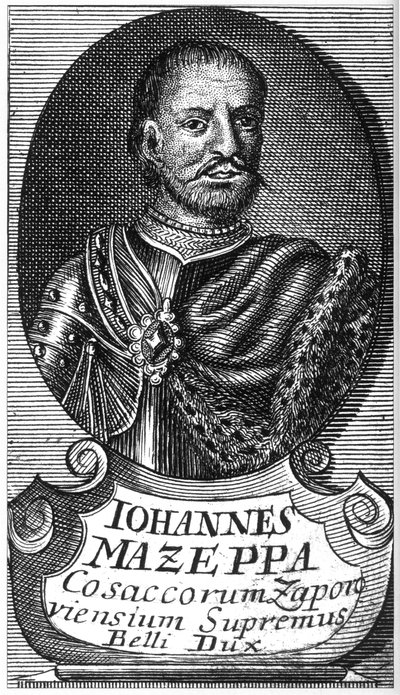 Ivan Mazepa hetman portréja 1639-1709, XVIII. század eleje. alkotó: Unbekannt