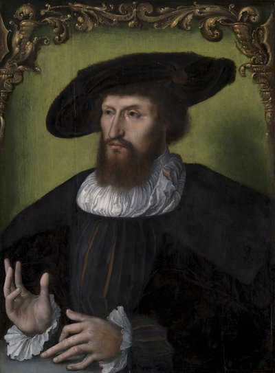 II. Keresztény dán király portréja 1481-1559, 1514-1516. alkotó: Unbekannt