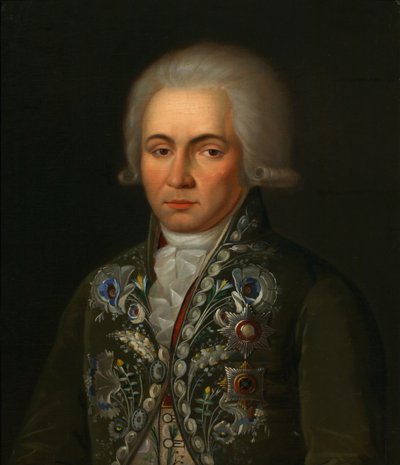 Gavrila R. Derzhavin költő portréja 1743-1816, 1790-es évek alkotó: Unbekannt