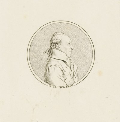 Christoph Martin Wieland költő és író portréja 1733-1813, c. 1810. alkotó: Unbekannt