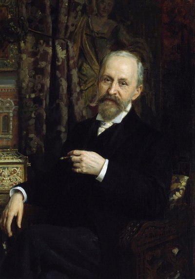 Alfred Parland építész portréja, 1842-1919, 19. század. alkotó: Unbekannt