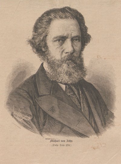 Portrait of the artist Mihály Zichy 1827-1906, 1877. alkotó: Unbekannt
