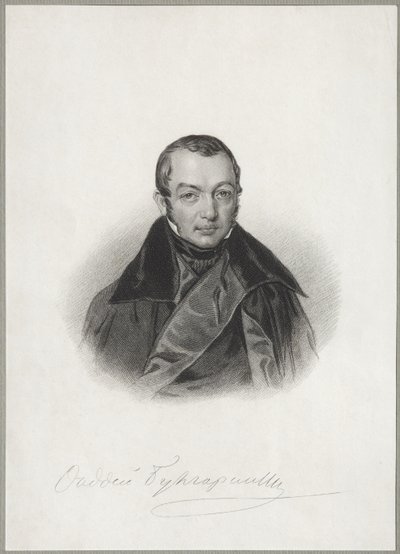 A szerző portréja, Faddei Bulgarin 1789-1859, 1841 alkotó: Unbekannt