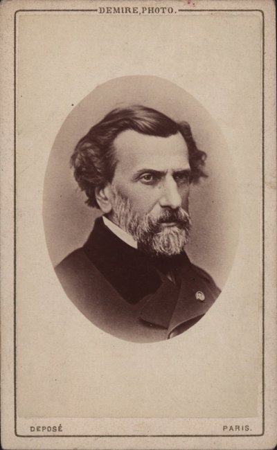 Ambroise Thomas zeneszerző portréja 1811-1896, 1860-as évek. alkotó: Unbekannt