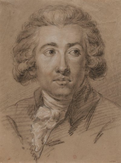 André Ernest Modeste Grétry zeneszerző portréja 1741-1813, XVIII. század második fele. alkotó: Unbekannt