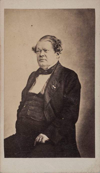 Auguste-Mathieu Panseron zeneszerző portréja 1796-1859, kb. 1855. alkotó: Unbekannt