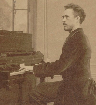Benjamin Godard zeneszerző portréja 1849-1895, 1882. alkotó: Unbekannt