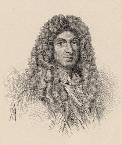 Jean-Baptiste Lully zeneszerző portréja 1632-1687. alkotó: Unbekannt
