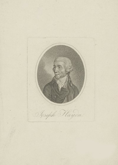 Joseph Haydn zeneszerző portréja 1732-1809, 1800-as évek. alkotó: Unbekannt