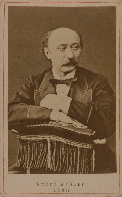 Luigi Arditi 1822-1903, 1880 zeneszerző portréja. alkotó: Unbekannt