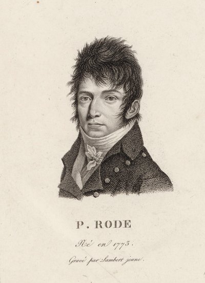 Pierre Jacques Joseph Rode zeneszerző portréja 1774-1830. alkotó: Unbekannt