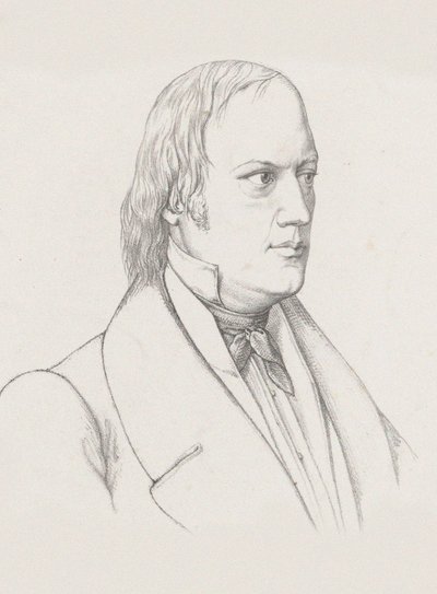 Johann Nepomuk Schelble karmester és zeneszerző portréja 1789-1837, c. 1830-1840. alkotó: Unbekannt