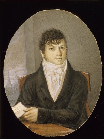 Ivan Valberkh táncos, balettmester és forgatókönyvíró portréja 1766-1819 alkotó: Unbekannt