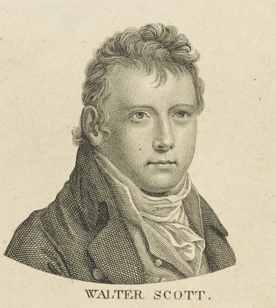 Sir Walter Scott történelmi regényíró és költő portréja 1771-1832, c. 1800. alkotó: Unbekannt