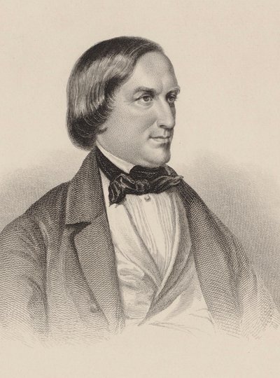 Karl August Krebs zongoraművész és zeneszerző portréja 1804-1880. alkotó: Unbekannt