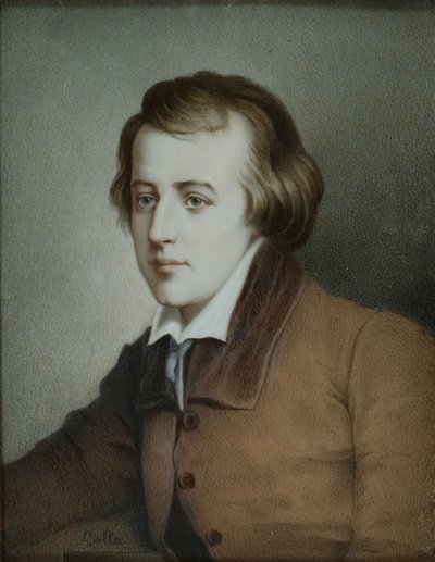 Heinrich Heine költő portréja 1797-1856, kb. 1825 alkotó: Unbekannt