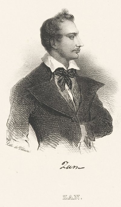 Tomasz Zan költő portréja 1796-1855, 1824 után. alkotó: Unbekannt