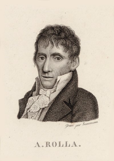 Alessandro Rolla hegedűművész és zeneszerző portréja 1757-1841, 1790. alkotó: Unbekannt