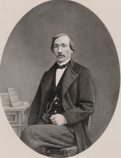 Delphin Alard hegedűművész és zeneszerző portréja 1815-1888, 1870. alkotó: Unbekannt