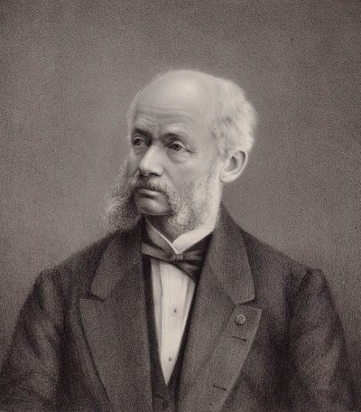 Henri Vieuxtemps hegedűművész és zeneszerző portréja 1820-1881, 1895. alkotó: Unbekannt
