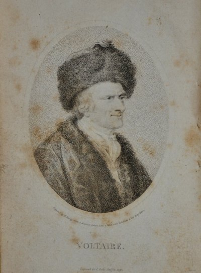 Az író, esszéista és filozófus, Francois Marie Arouet de Voltaire portréja 1694-1778, 1798 alkotó: Unbekannt