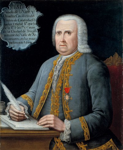 Simon de la Valle y Cuadra portréi alkotó: Unbekannt