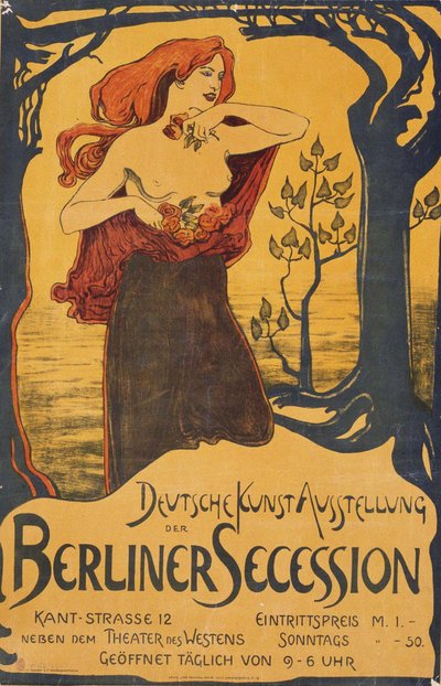 A berlini szecessziós kiállítás plakátja, c. 1900 alkotó: Unbekannt