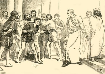 Posthumius a Tarentum Színházban, 1890. alkotó: Unbekannt