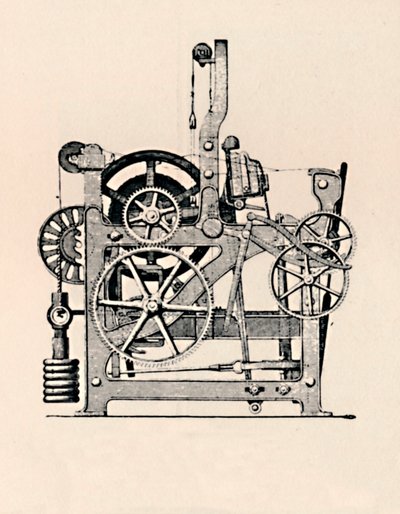 Power Loom oldalnézet, 1836, 1904 alkotó: Unbekannt