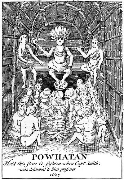 Powhatan államban, 1607 c1880 alkotó: Unbekannt