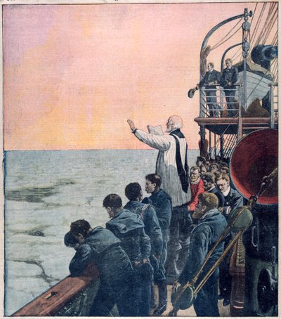 Imák a Titanic elsüllyedésének színhelyén, 1912 alkotó: Unbekannt