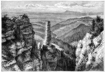 Prebischer Kogel, Szász-Svájcban, 1879 alkotó: Unbekannt