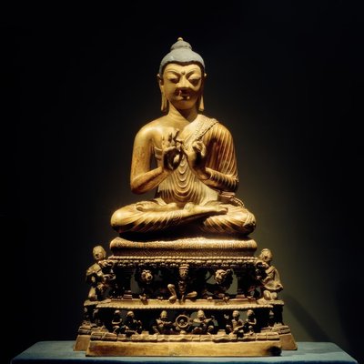 Prédikál Buddha / szobor, 8. század alkotó: Unbekannt