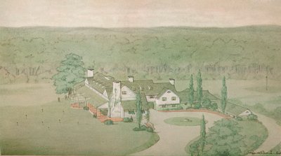 Előzetes tanulmány az Oakland Golf Club számára, Bayside, New York, 1925 alkotó: Unbekannt