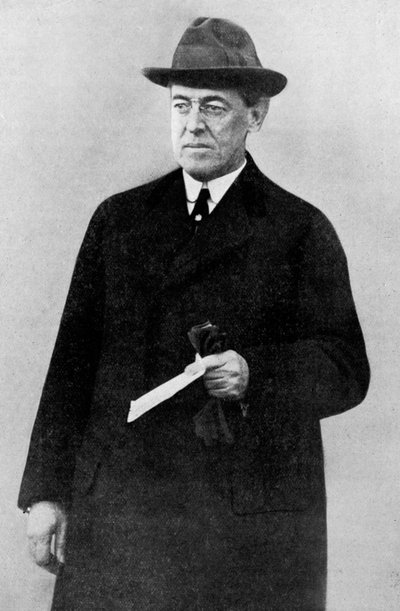 Woodrow Wilson elnök, Első világháború, 1916, c1920 alkotó: Unbekannt