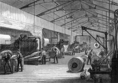 Sajtószoba, a Daily Telegraph irodái, Fleet Street, London, 1882 alkotó: Unbekannt