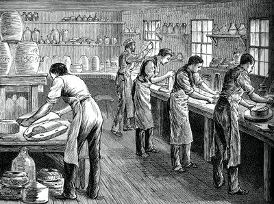Nyomók a munkahelyen, c1880 alkotó: Unbekannt