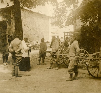 Pap misét mond a szabadban, c1914-c1918 alkotó: Unbekannt