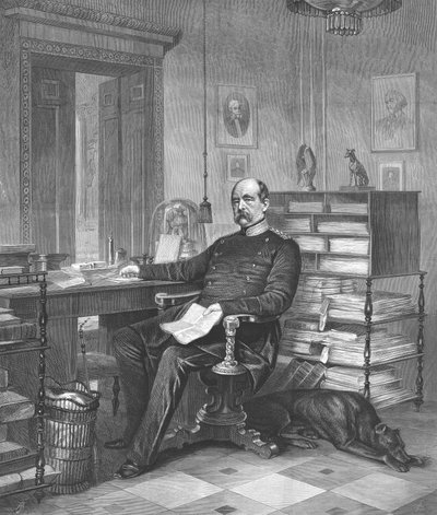 Bismarck herceg a dolgozószobájában, 1875 alkotó: Unbekannt