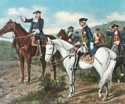 Jenő herceg és Frigyes trónörökös, 1734, 1936. alkotó: Unbekannt