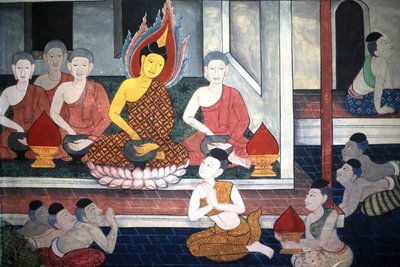 Ráma herceg. A Ramakient ábrázoló falfestmény a Vihara belső falain III. Rama király korából. Wat Pho - Wat Phra Chetuphon. 1788. Bangkok. Thaiföld alkotó: Unbekannt