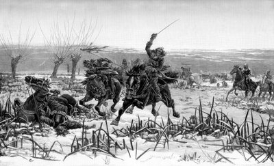 Rupert herceg az Edgehill-i csatában, 1642, 1887 alkotó: Unbekannt