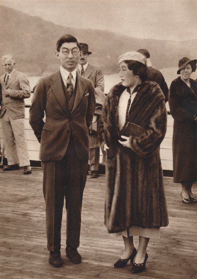 Chichibu herceg és hercegnő érkezése a Queen Mary-re, 1937. április 12. alkotó: Unbekannt