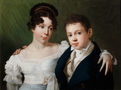 Alexandrin porosz hercegnő 1803-1892 és Albert porosz herceg 1809-1872, 1810-es évek alkotó: Unbekannt