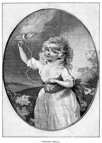Amelia hercegnő, III. György és Charlotte királynő legfiatalabb lánya, 19. század alkotó: Unbekannt