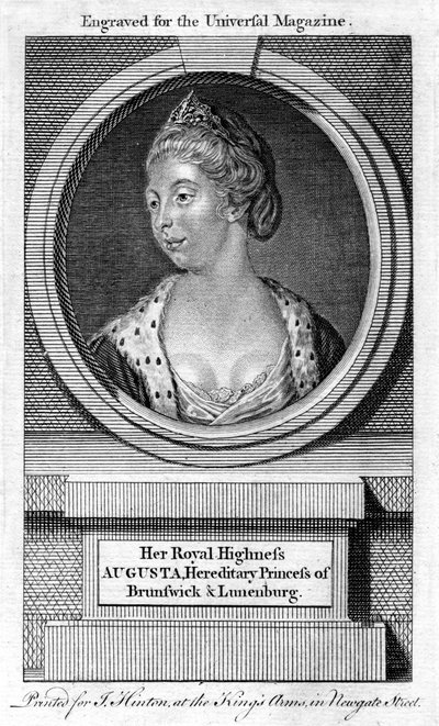 Augusta Charlotte hercegnő, Brunswick-Wolfenbuttell hercegné, XVIII. alkotó: Unbekannt