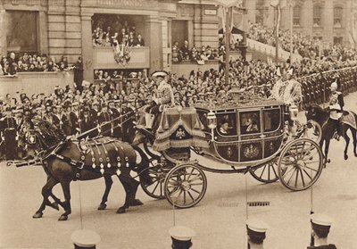 Erzsébet hercegnő és unokatestvére, Lord Lascelles a királyi hercegnővel, 1937 alkotó: Unbekannt