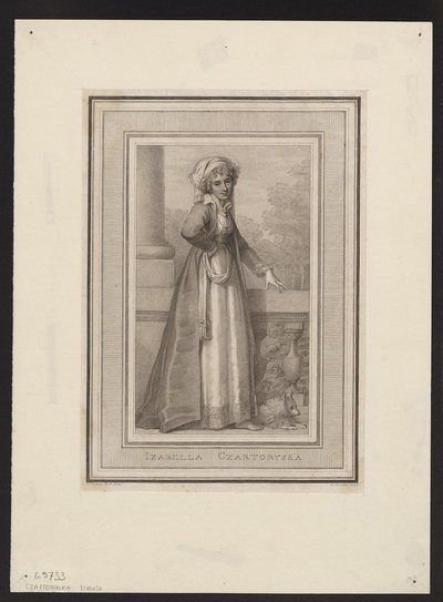 Czartoryska Izabela hercegnő, született Fleming grófnő 1746-1835, XVIII. alkotó: Unbekannt